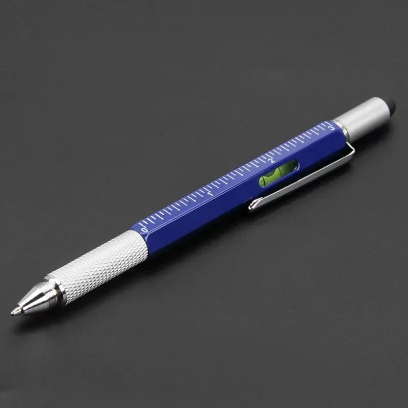 7 in 1 Multifunctional Pen Touch Screen Stylus | Ballpoint Pen Tool with Screwdriver and Level Gauge