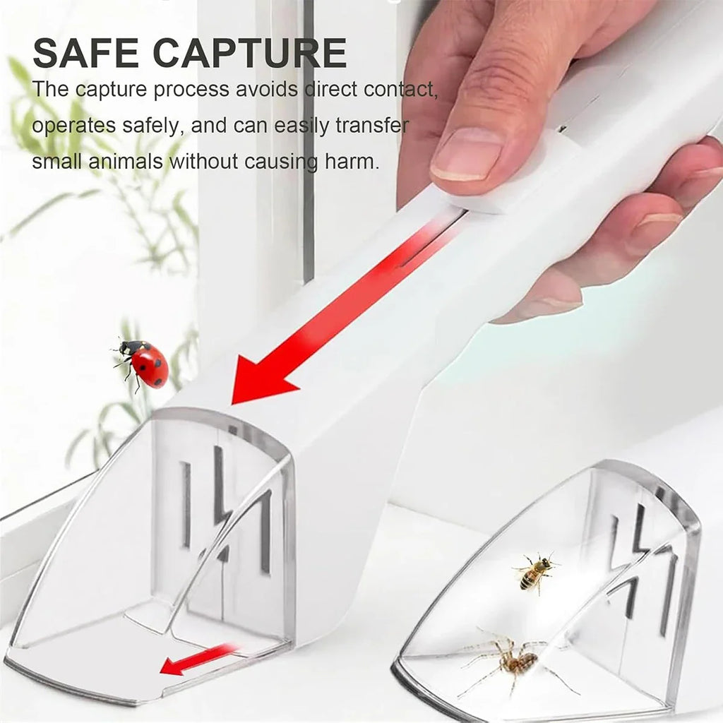 Clear and Humane Insect Catcher | Contactless Bug Trap for Kids and Adults