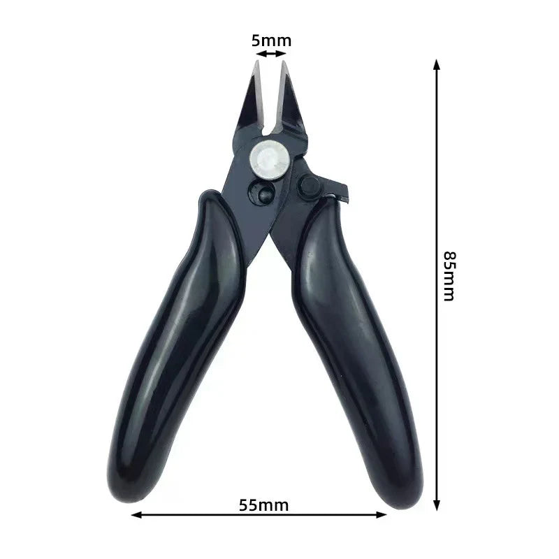 Mini Diagonal Pliers for Wire Cutting | Flush Cutter with Anti-Slip Rubber Handle