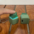 Rechargeable Fidget Clicker Keychain | LED Sound Croaking Duck
