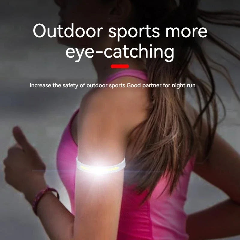 Ultralight COB Running Light Bracelet | Rechargeable Waterproof LED Safety Light