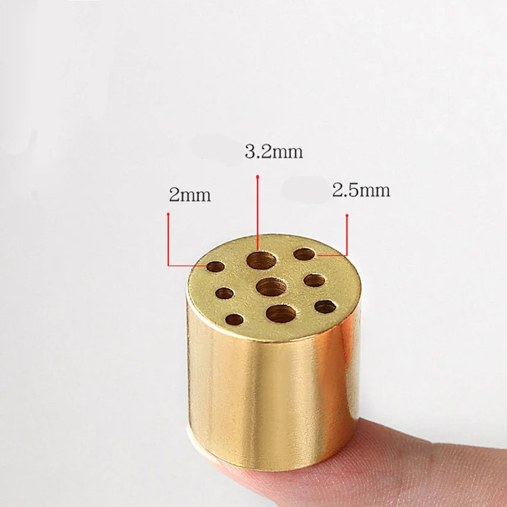 Pure Brass 9-Hole Incense Holder | Universal Incense Stick Burner for Sandalwood, Spiritual Prayer, and Meditation
