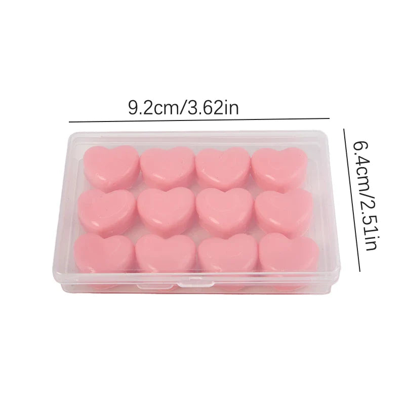 12 Pcs Silicone Ear Plugs Reusable Noise Reduction | Sleeping Protection
