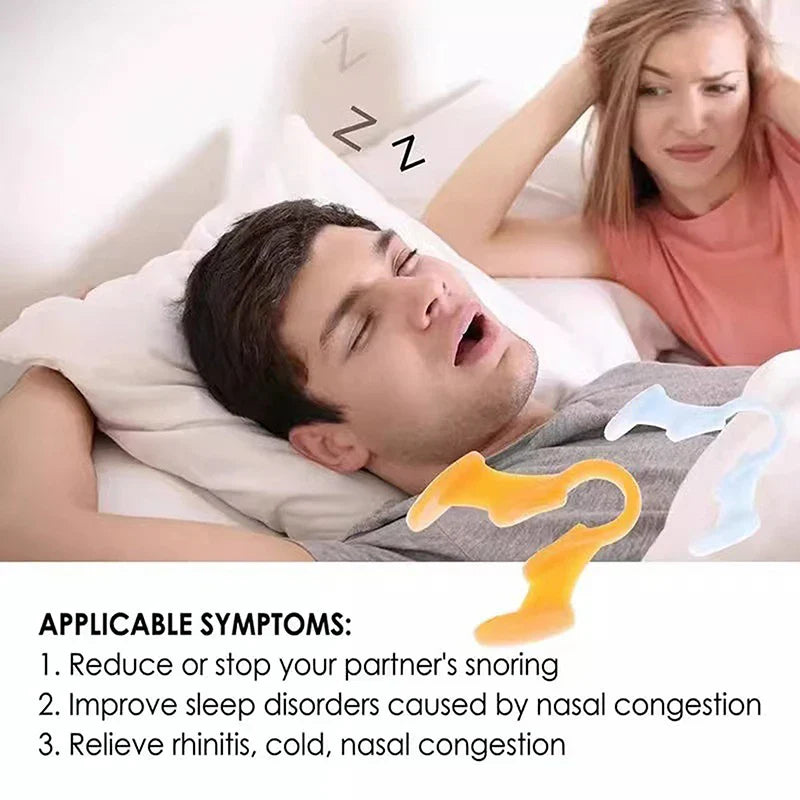 Silicone Anti Snoring Nasal Dilator | Sleep Aid Nose Clip