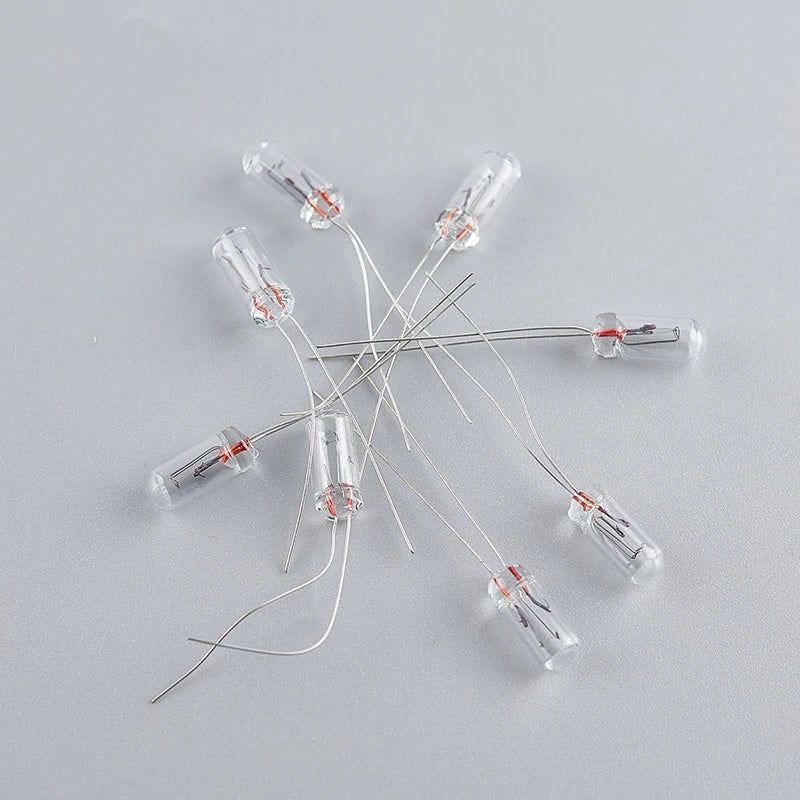 10pcs Miniature Lamp Bulbs | 0.07A 3mm 4mm 5mm 3V 6V 9V 12V 24V Edison Incandescent Filament Rice Lights