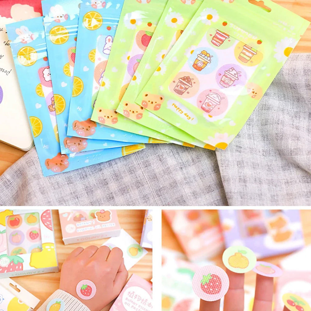 18 Pack Girl Heart Mosquito Repellent Patches | Portable Mosquito Stickers for Kids