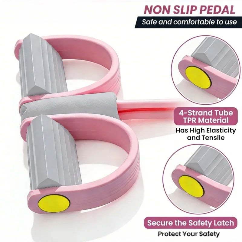 1pc Home Pedal Puller Fitness Set | Full Body Toner for Arms, Abs & Legs