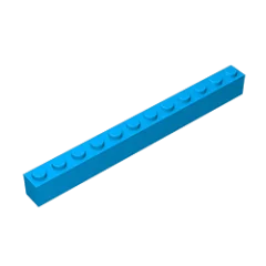 Gobricks GDS-538 Brick 1 x 12 | Compatible Building Block Pieces for DIY Construction