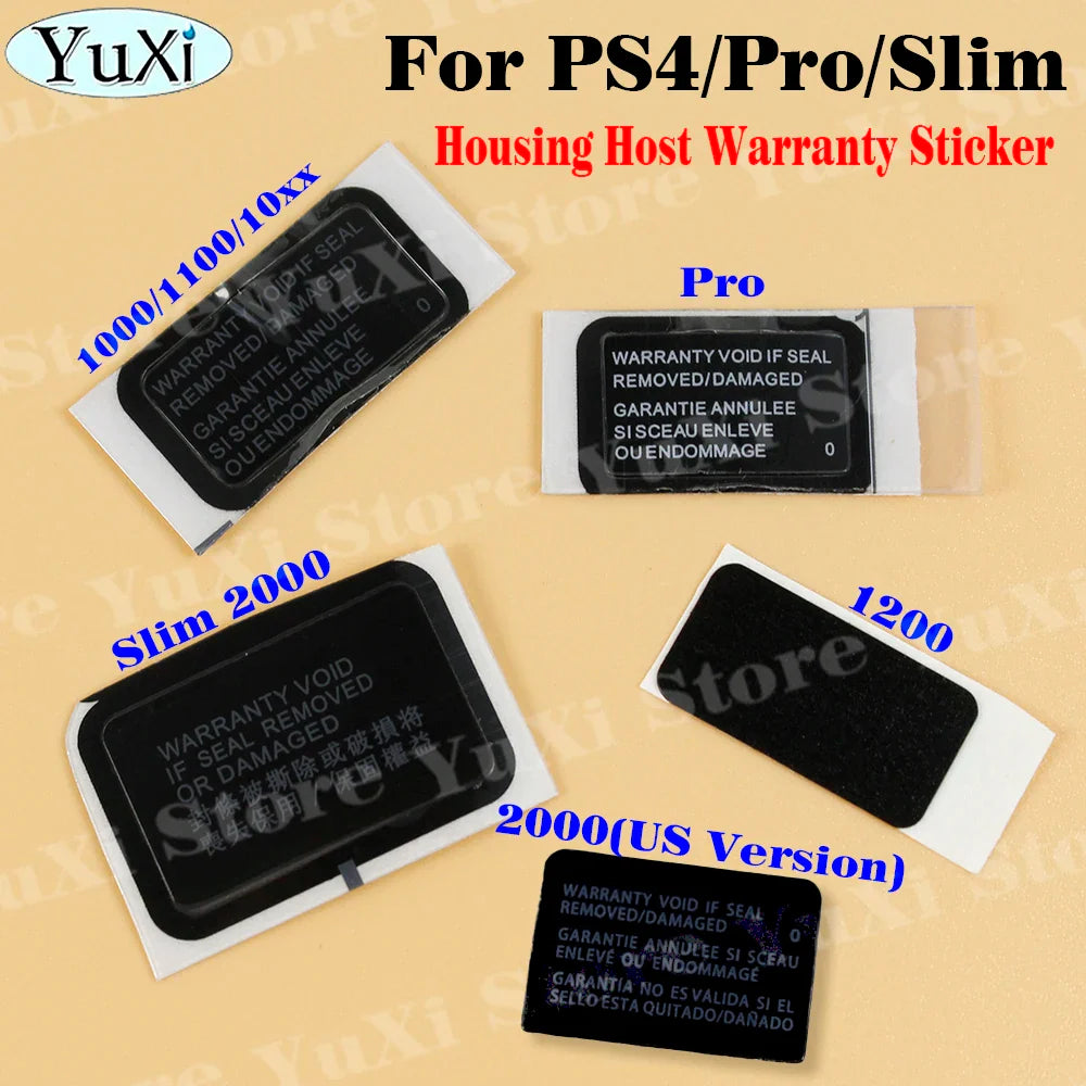 Console Seal Warranty Sticker Kit for PS4 Pro, PS4 Slim, PS5, PS3 | Game Console Label & Barcode Replacement Set