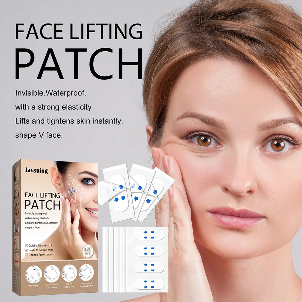 120 Pcs Invisible Face Lift Tapes | Instant V Shape Skin Firming Stickers