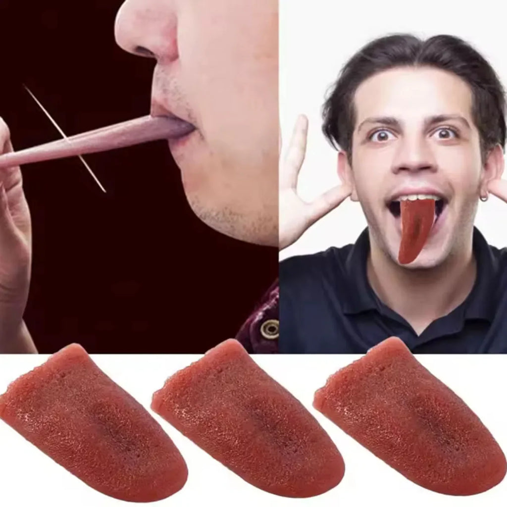 Realistic Prank Tongue | Silicone Halloween Gag Toy