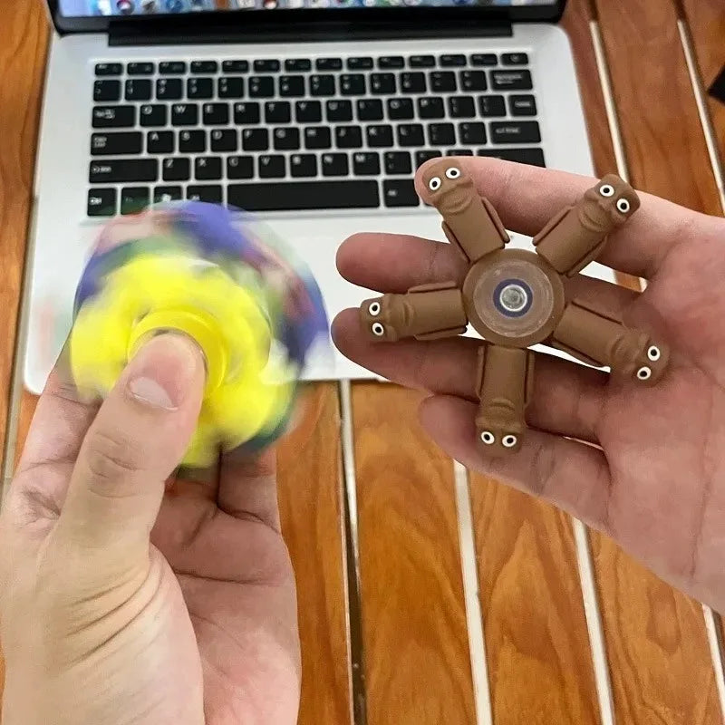 Italian Brainrot Tung Tung Tung Sahur Relief Fidget Sensory Gyro Toy | Stress Relief Fidget Toy for Kids and Adults