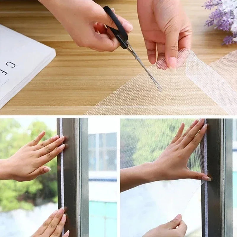 Self-Adhesive Mosquito Net Window Screen | No-Drill Insect Protection