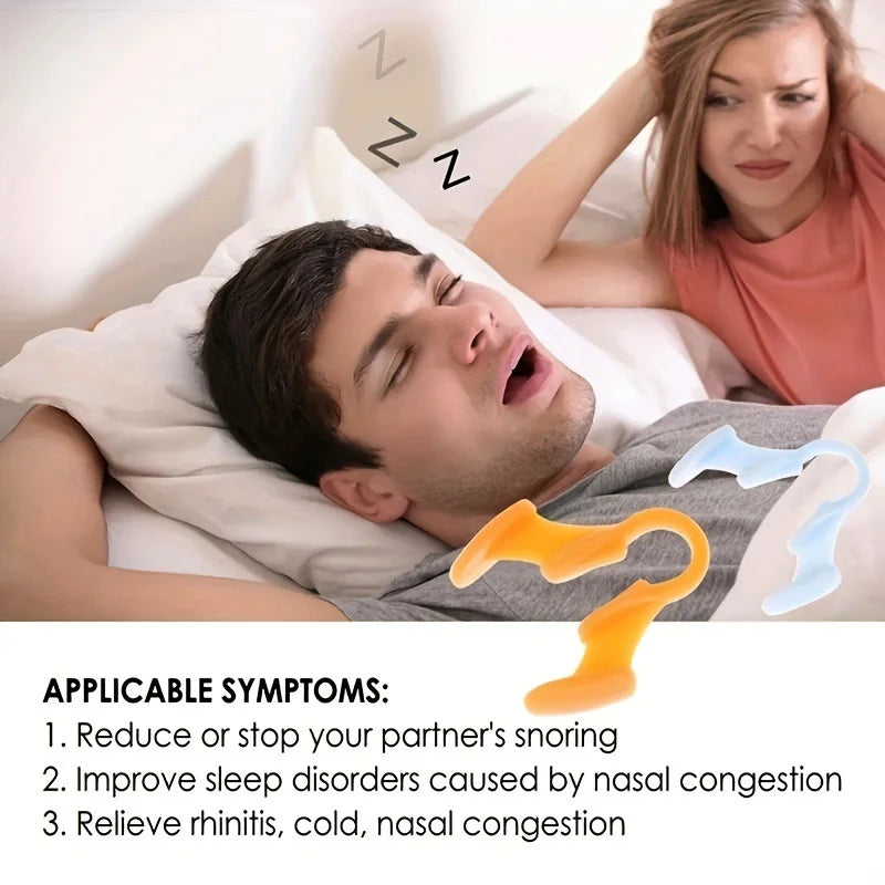 Anti-Snoring Nose Clip Set | Silicone Nasal Dilators for Better Sleep