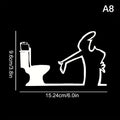 La Linea Minimalist Line Art Stickers | Modern Home Decor Door Decal