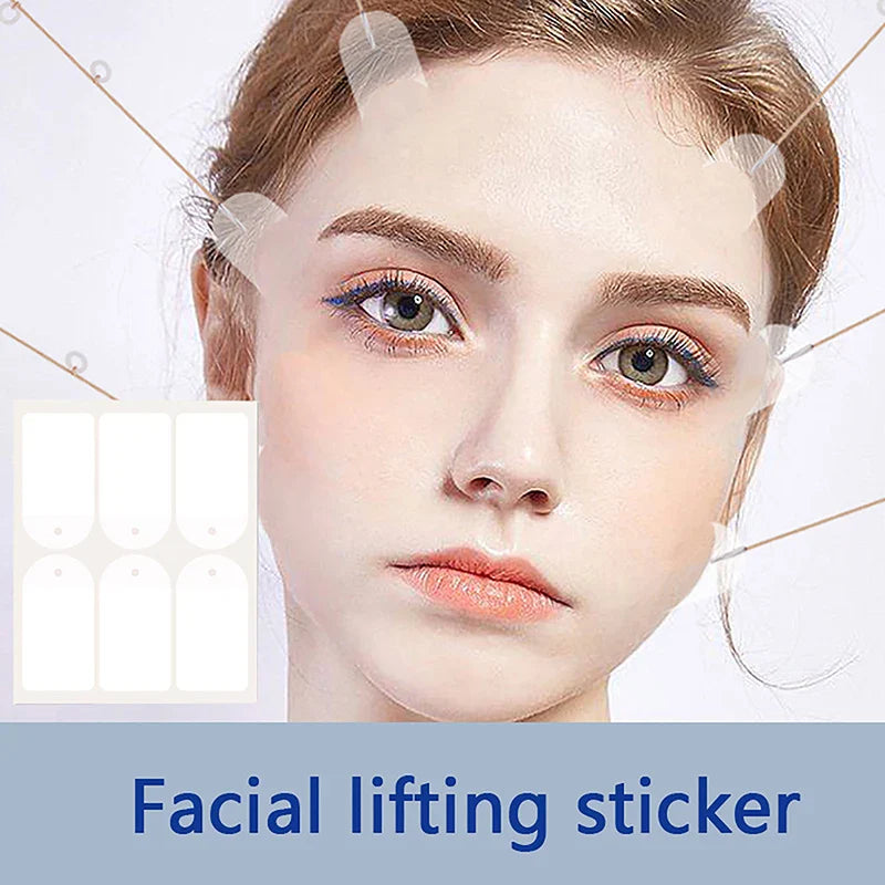 18 Pcs Invisible Face Lifting Stickers | V-Shape Instant Skin Tightening Tape