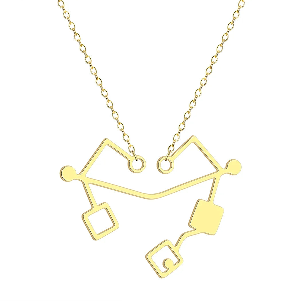 Kinitial Heart of Etheria Necklace | She-Ra Inspired Stainless Steel Pendant