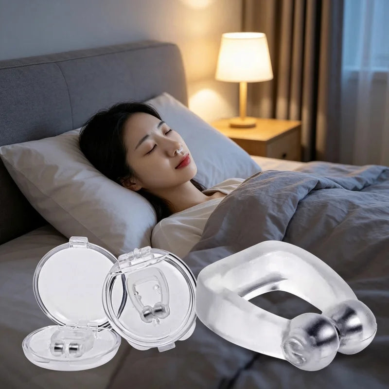 Portable Anti-Snore Nose Clips 6 Pack | Physical Nasal Dilator for Better Sleep