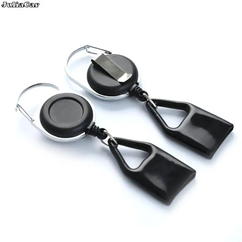 Retractable Lighter Leash with Silicone Cover and Keychain Clip | EDC Safety Accessory