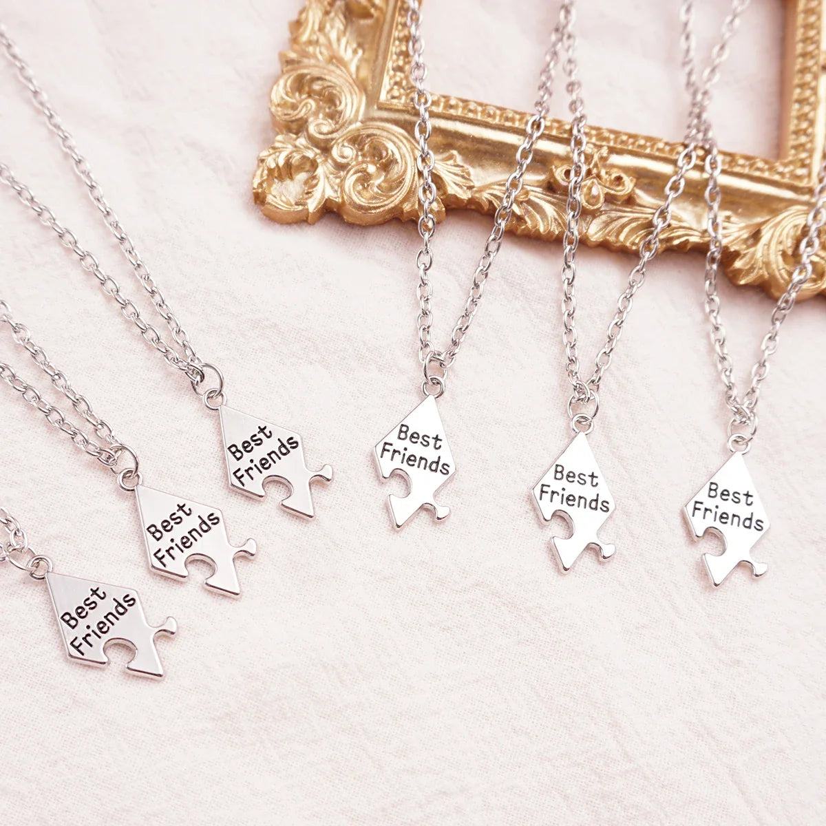 6 Pcs/Set Best Friend Pendant Necklace Set | Friendship Jewelry Gift