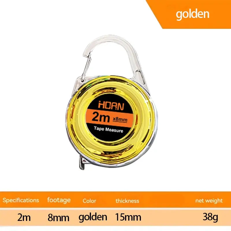 Mini Keychain Tape Measure | Portable 2m Steel Tape Ruler