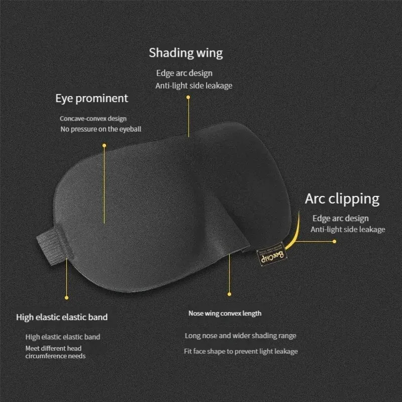 3D Sleep Mask | Natural Sleeping Eye Cover for Travel and Home