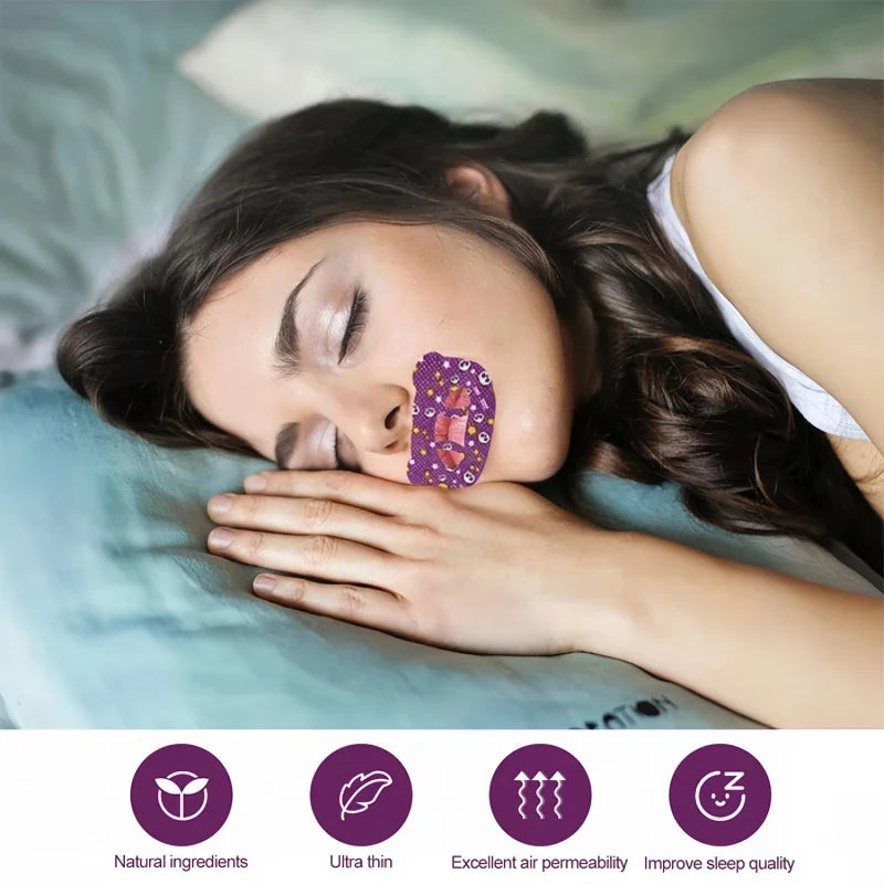 Anti Snore Mouth Tape for Kids and Adults | Breathable Lip Patch for Better Sleep