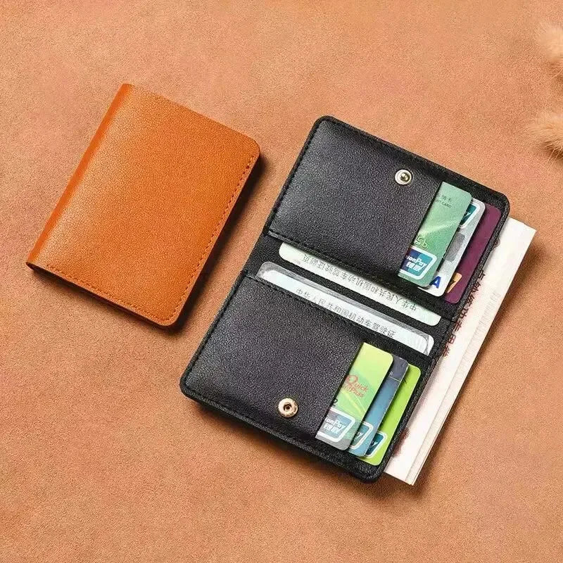 Ultra Slim PU Leather Wallet | Minimalist Credit Card Coin Purse for Women