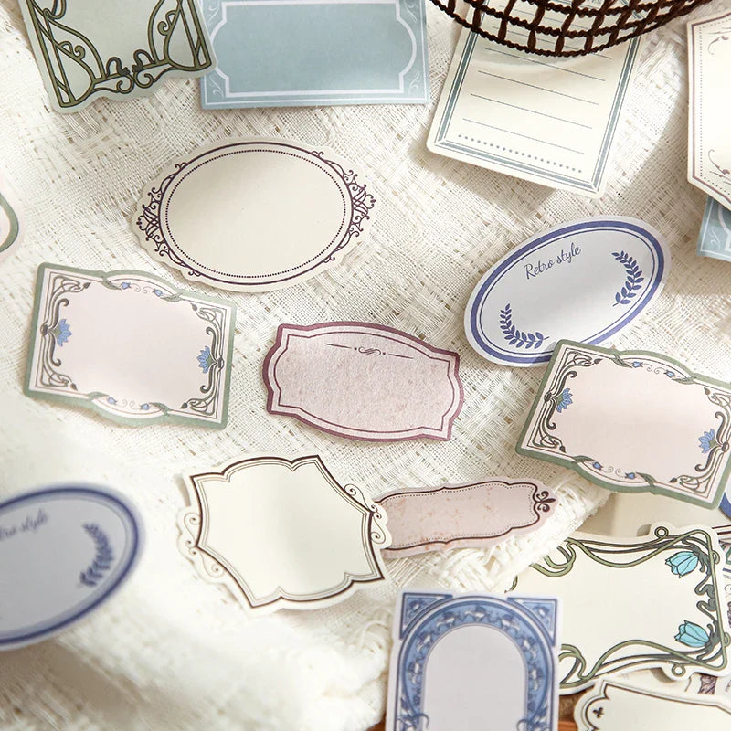 INS Retro Style Tin Box Stickers | 100pcs Creative Scrapbook Decoration Set