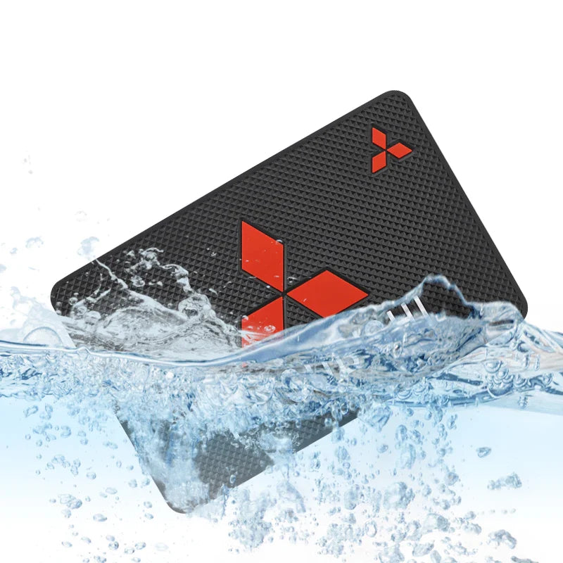 PVC Car Emblem Non-Slip Mat Dashboard Pad | Mitsubishi L200 ASX Pajero