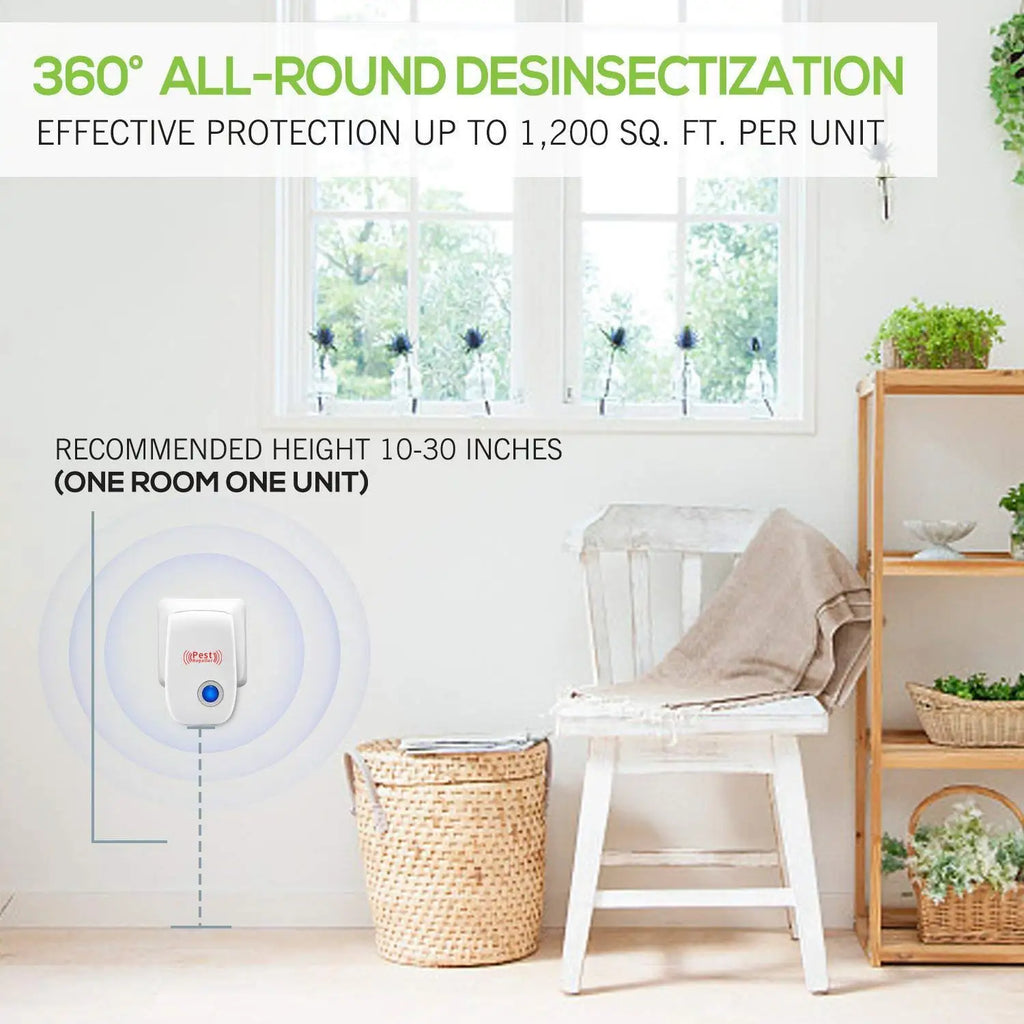 Ultrasonic Pest Repeller | 6-in-1 Household Electronic Rodent and Insect Repellent