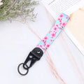 Sakura Cherry Blossom Car Keychain Lanyard | Metal Key Holder with Alloy Clip