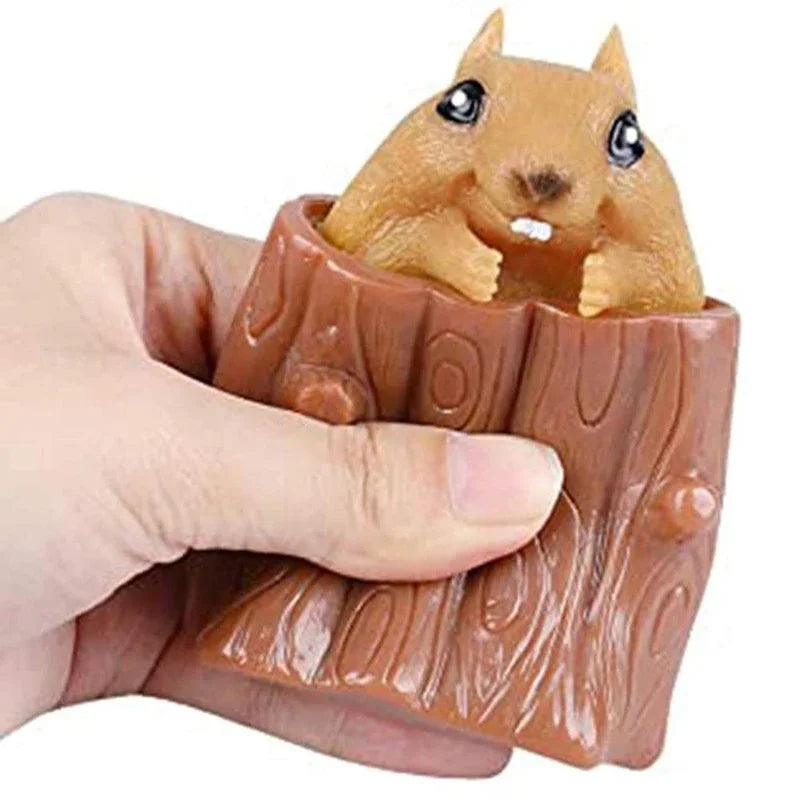 Squirrel Decompression Toy | Fun Fidget Sensory Gift for Kids and Adults