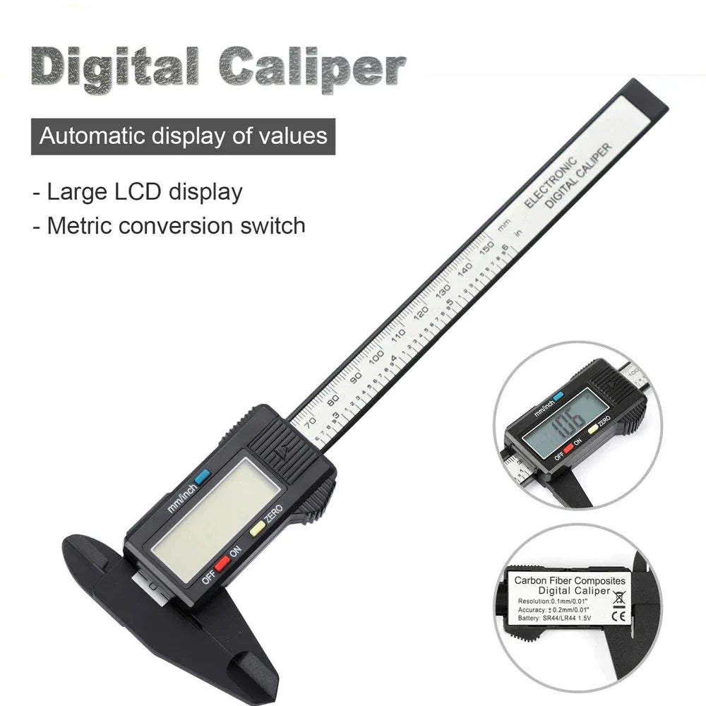 1PC Mini Plastic Vernier Caliper | 0 to 150mm Student Measuring Tool