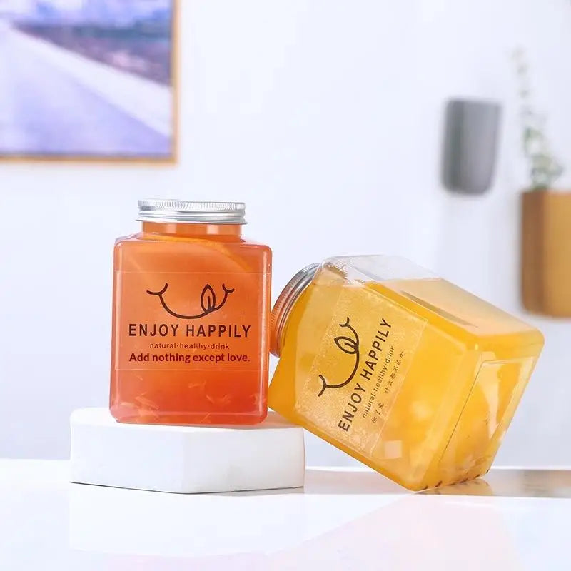 Plastic Disposable Square Bottle 500ML 650ML | Leakproof Juice, Milk Tea & Yogurt Container for Home and Commercial Use