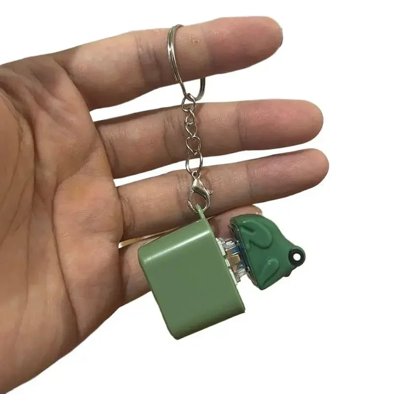 Funny Croaking Frog Duck Keychain | Rechargeable Fidget Clicker with LED Sound