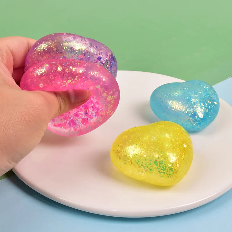 Maltose Cute Colorful Aurora Love Squeezing and Venting Toy | Slow Rebound Stress Relieving Adult Gift