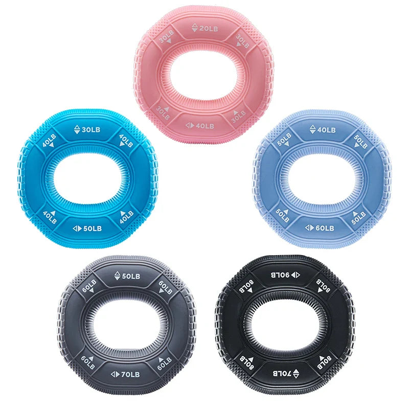 Silicone Finger Gripper Ring | Hand Muscle Strengthener for Wrist and Finger Training