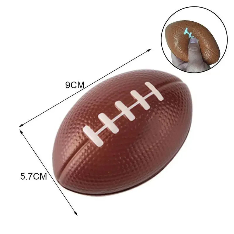 Mini PU Stress Relief Football | Soft Squeeze Ball for Kids and Adults