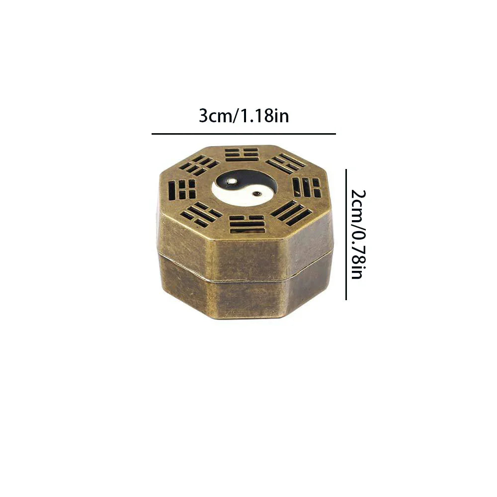 Mini Eight Diagrams Incense Stove | Metal Indoor Incense Burner Tray