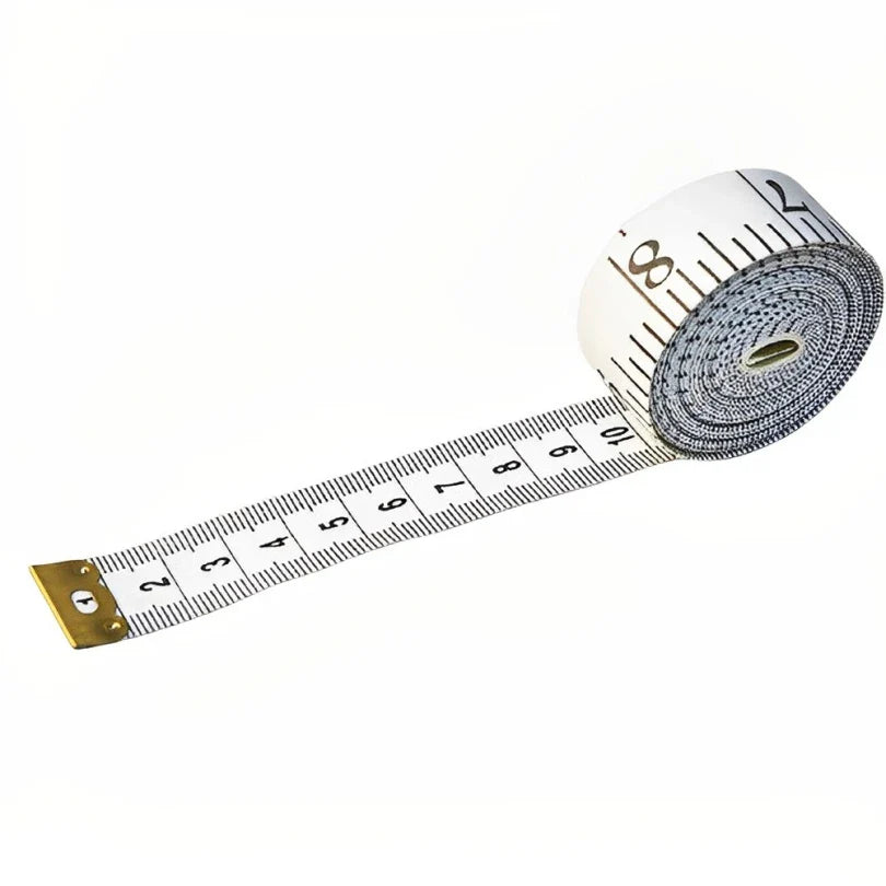 2m White Waist Circumference Soft Tape Measure | Clothing Tailor Measuring Ruler