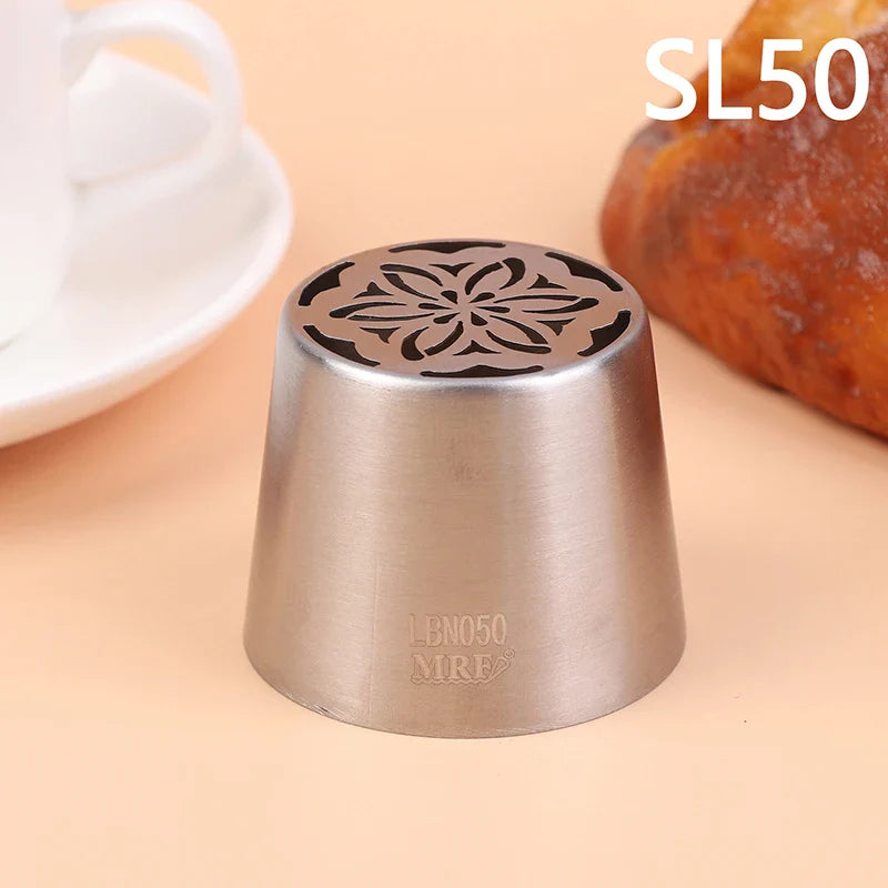 1Pc Stainless Steel Russian Piping Tip | Christmas Cake Icing Nozzle for Cupcake Decorating