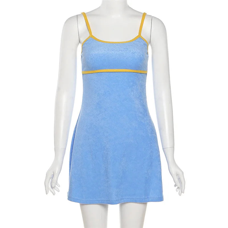 2026 Solid Color Sleeveless Summer Dress | Elegant Slim Fit Vacation Wear
