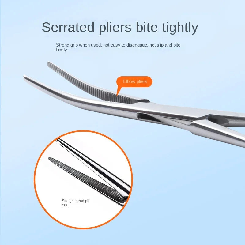 Stainless Steel Locking Forceps | Multi-Purpose Hemostatic Clamp for Fishing and Crafting