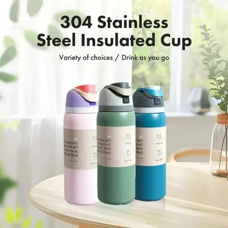 304 Stainless Steel Vacuum Flask | Insulated Thermos Mug for Hot and Cold Drinks