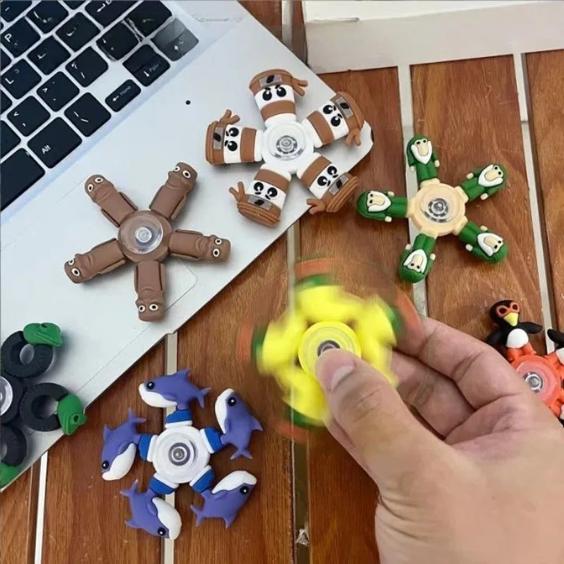 Italian Brainrot Tung Tung Tung Sahur Relief Fidget Sensory Gyro Toy | Stress Relief Fidget Toy for Kids and Adults