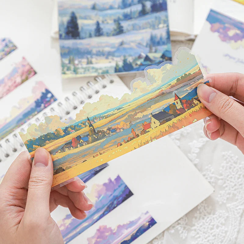 Natural Scenery Sticker Pack | 20 Landscape Stickers for Junk Journal and Scrapbooking