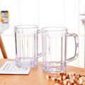 500ML Transparent Beer Mug | Unbreakable Plastic Cup for Drinks