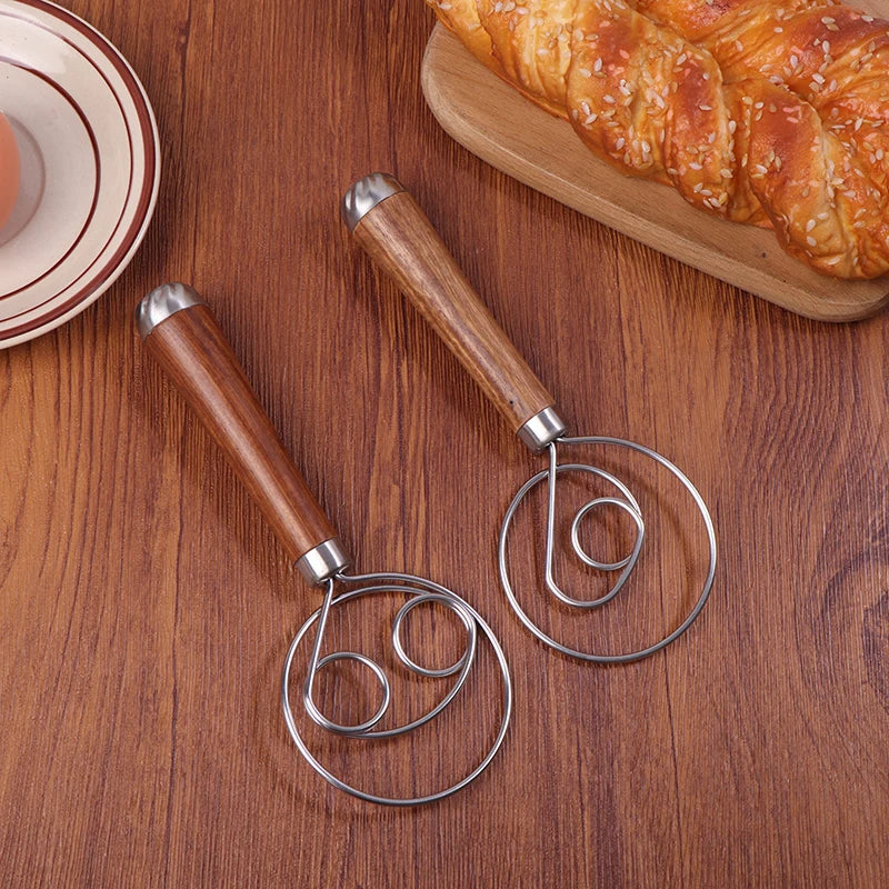 Danish Dough Whisk | Stainless Steel Mixing Rod for Baking