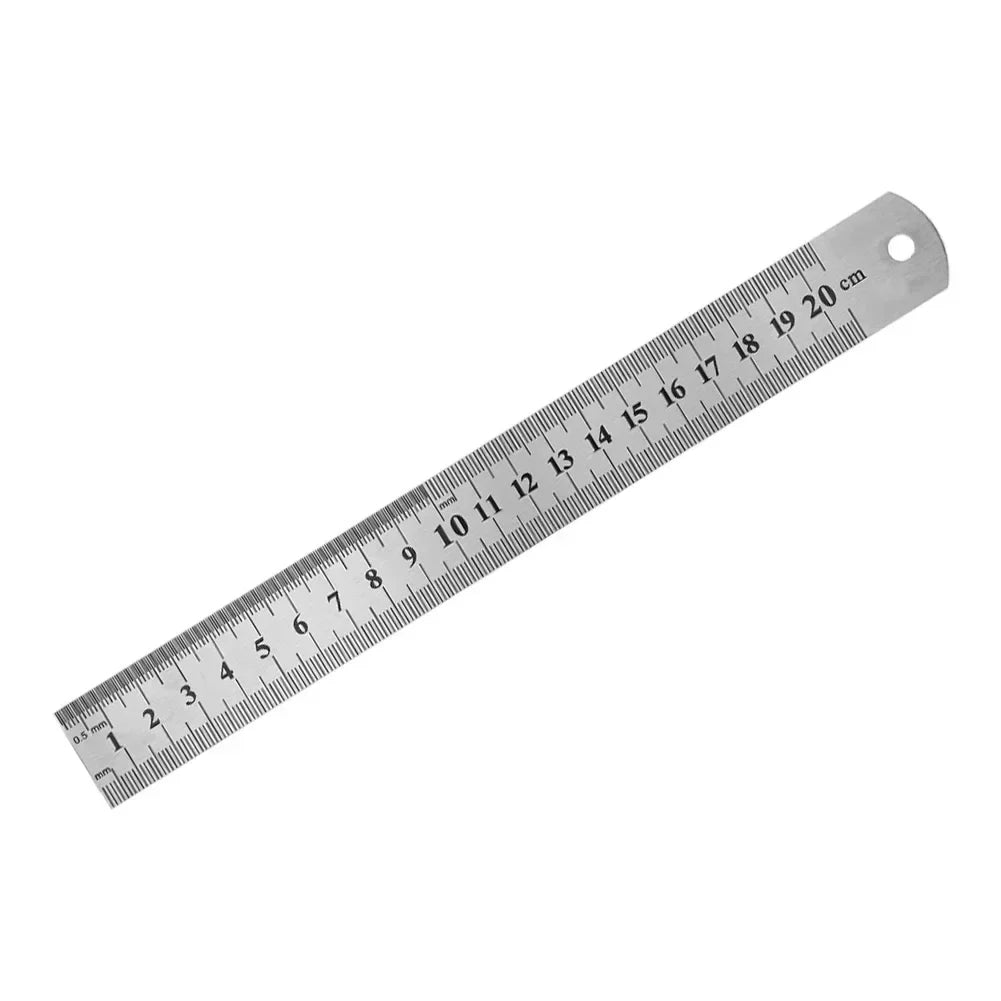 Stainless Steel Straight Ruler | Precision Double Sided Measuring Tool